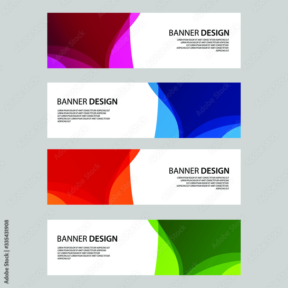 Fototapeta premium Vector Abstract banner web template