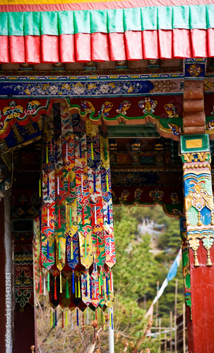 buddhist temple in Tibet, China © wenbilly