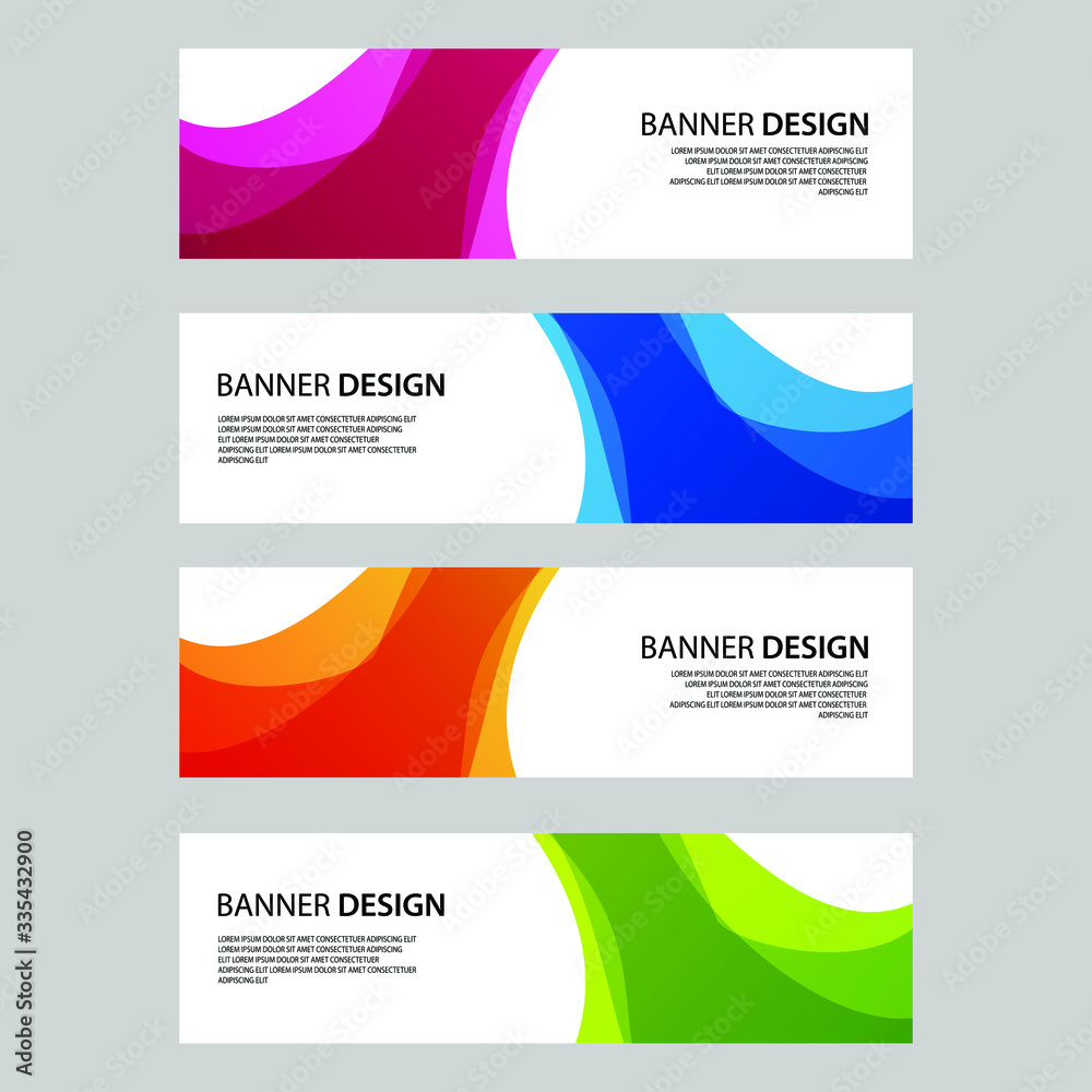 Fototapeta premium Vector Abstract banner web template