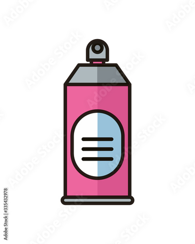 disinfectant spray bottle product flat style