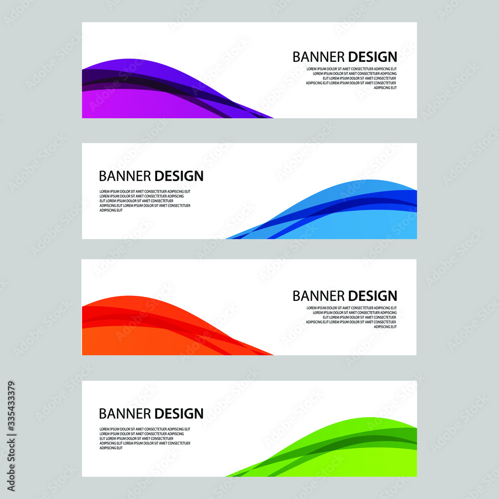 Naklejka premium Vector Abstract banner web template