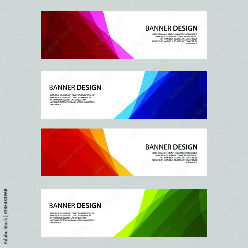Fototapeta premium Vector Abstract banner web template