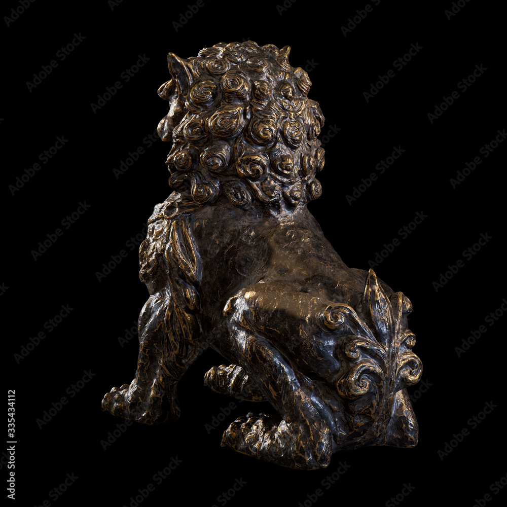 Chinese lion guardian sculpture Chinese lion guardian sculpture