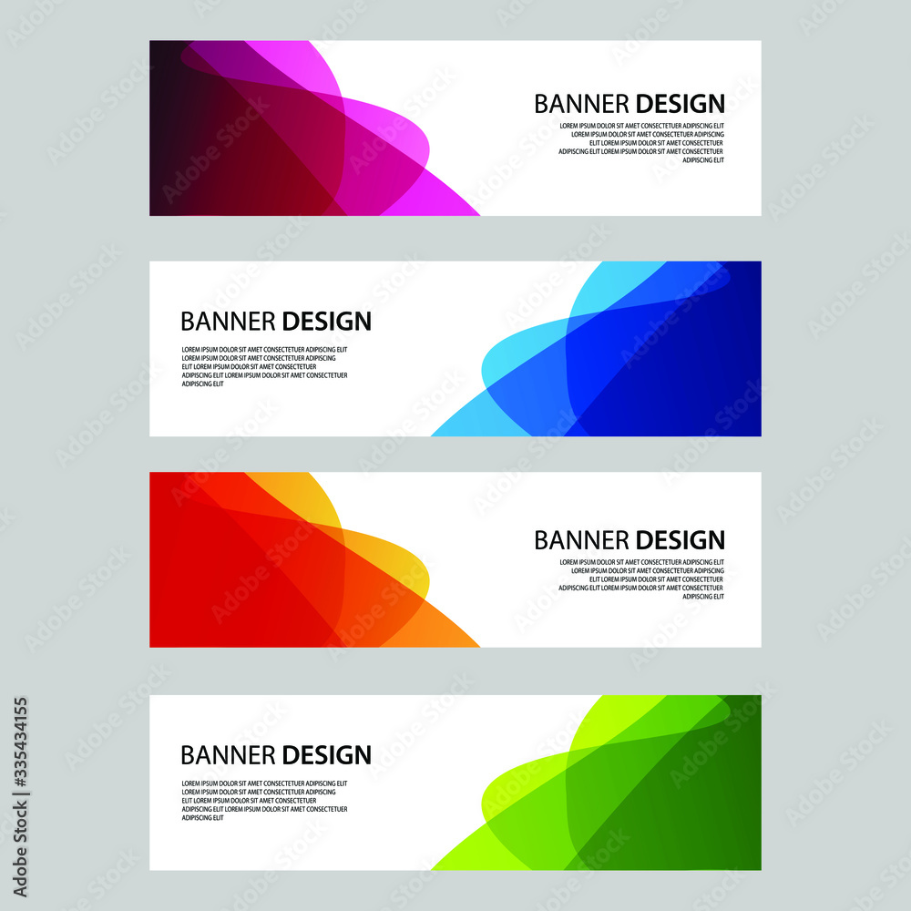Fototapeta premium Vector Abstract banner web template