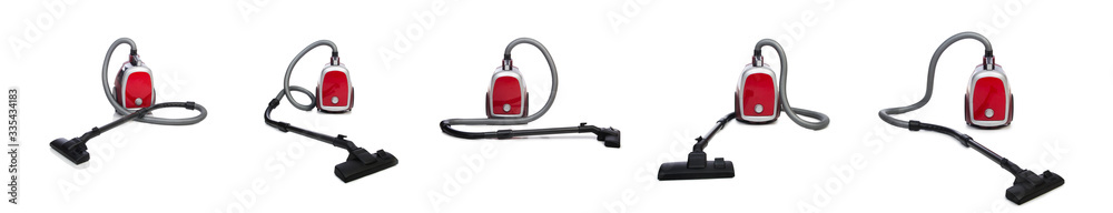 Fototapeta premium Vacuum cleaner isolated on the white background