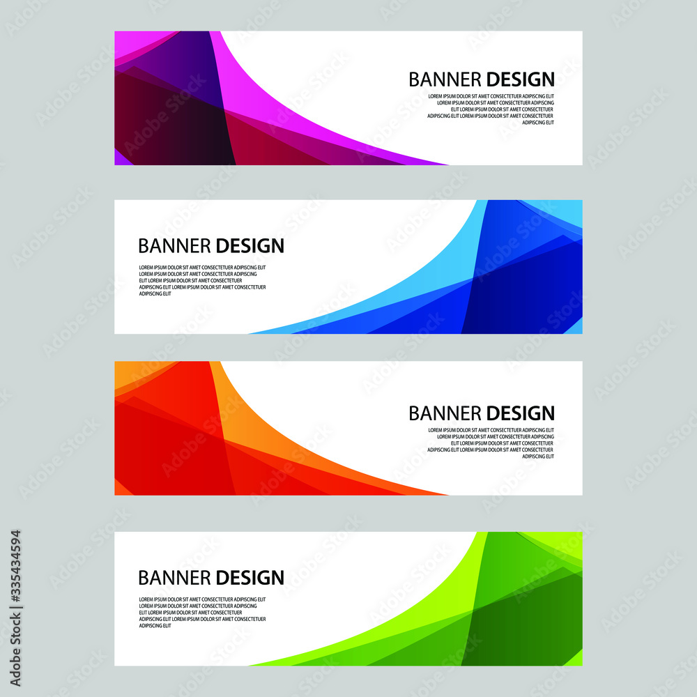 Fototapeta premium Vector Abstract banner web template
