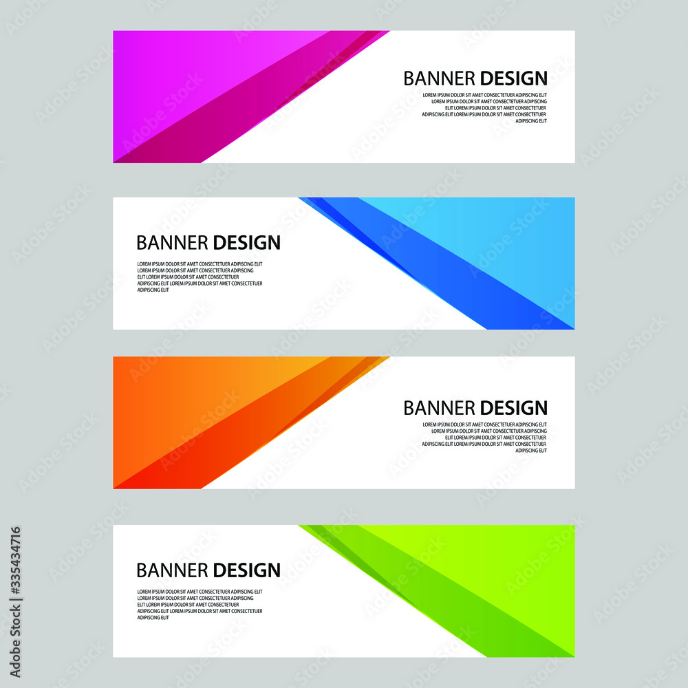 Vector Abstract banner web template