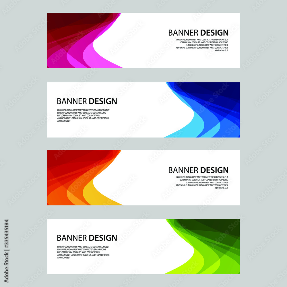 Fototapeta premium Vector Abstract banner web template