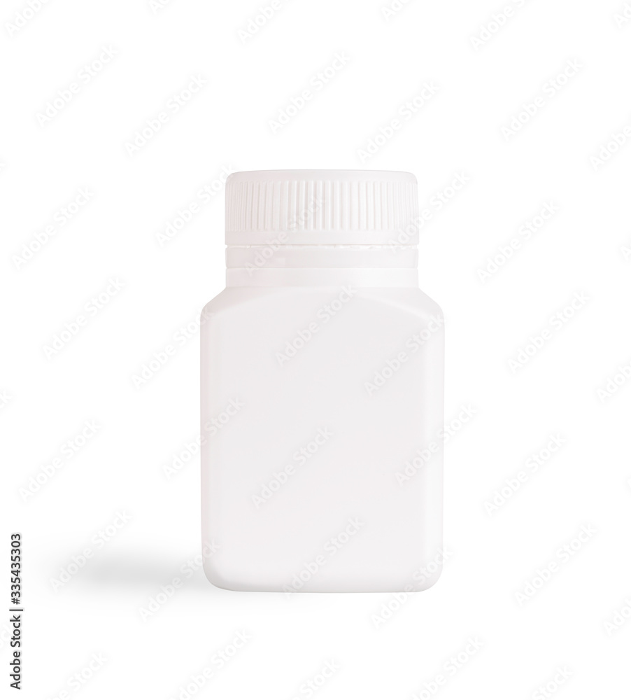 white medicine bottle isolated white medicine bottle isolated
