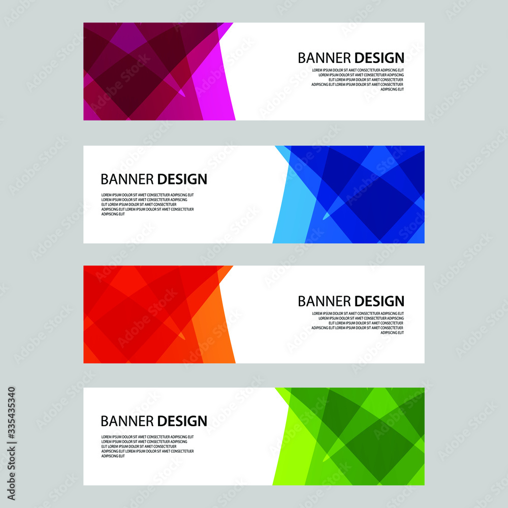 Fototapeta premium Vector Abstract banner web template