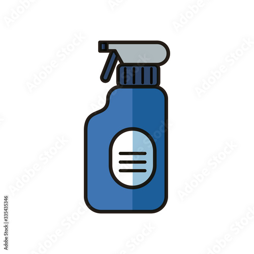 disinfectant spray bottle product flat style