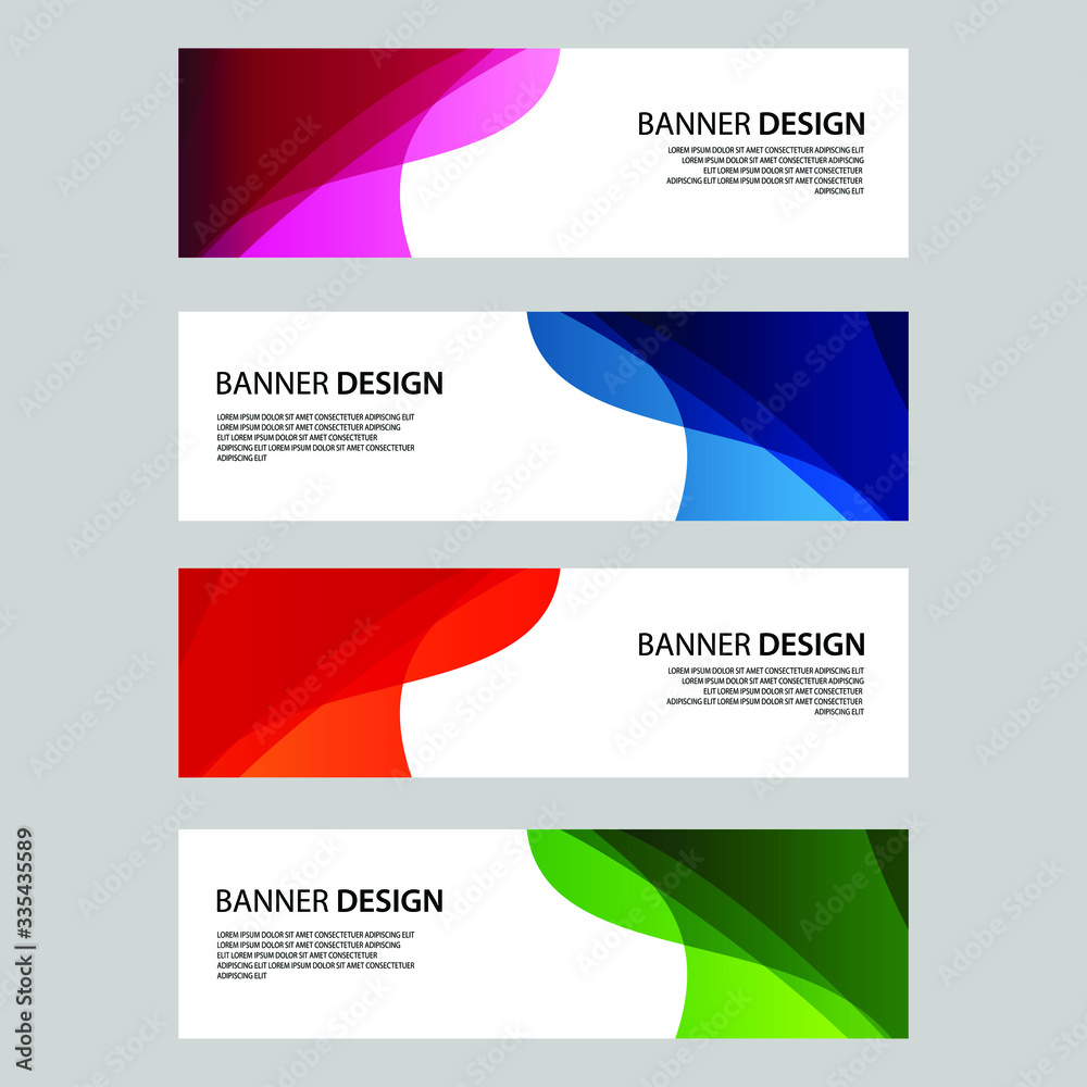 Fototapeta premium Vector Abstract banner web template