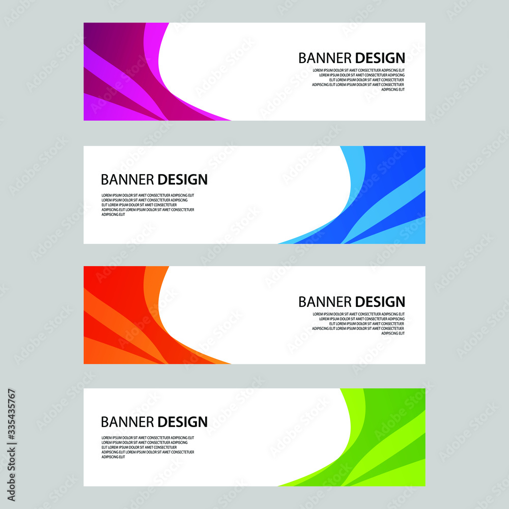 Fototapeta premium Vector Abstract banner web template
