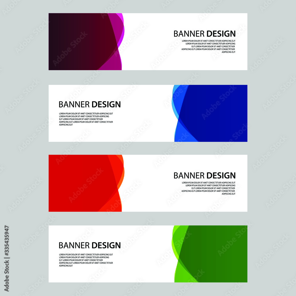 Fototapeta premium Vector Abstract banner web template