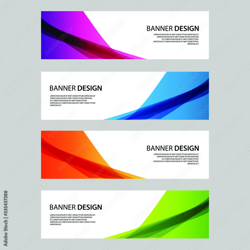 Fototapeta premium Vector Abstract banner web template