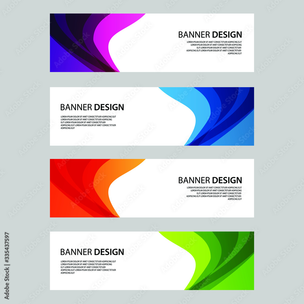 Fototapeta premium Vector Abstract banner web template