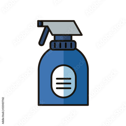 disinfectant spray bottle product flat style
