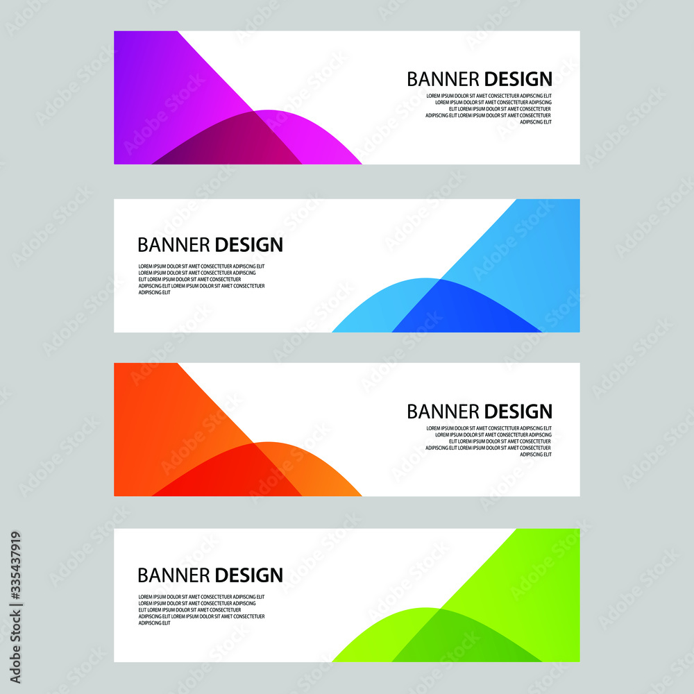 Fototapeta premium Vector Abstract banner web template