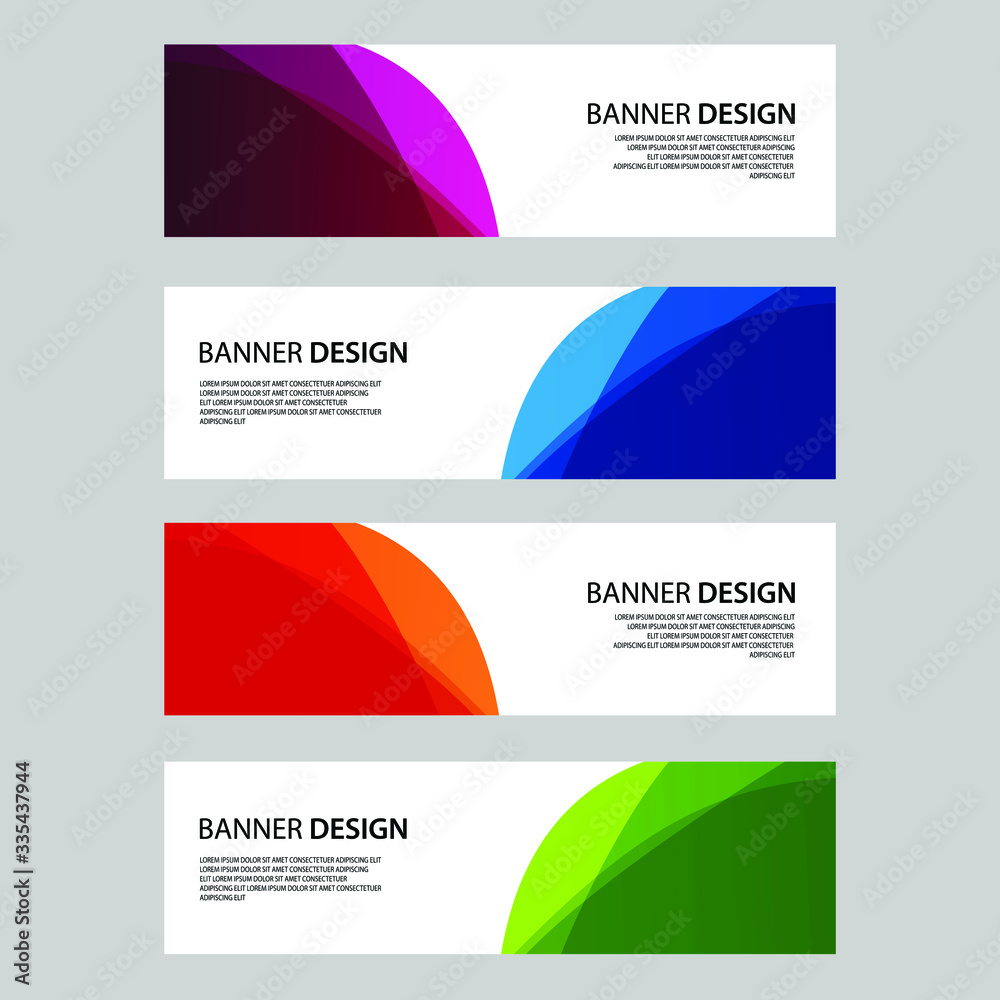 Fototapeta premium Vector Abstract banner web template