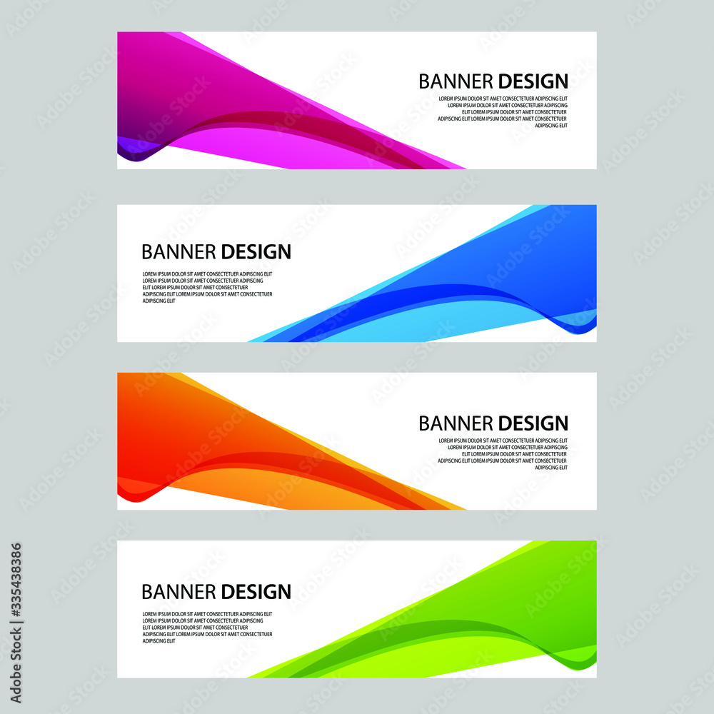 Fototapeta premium Vector Abstract banner web template