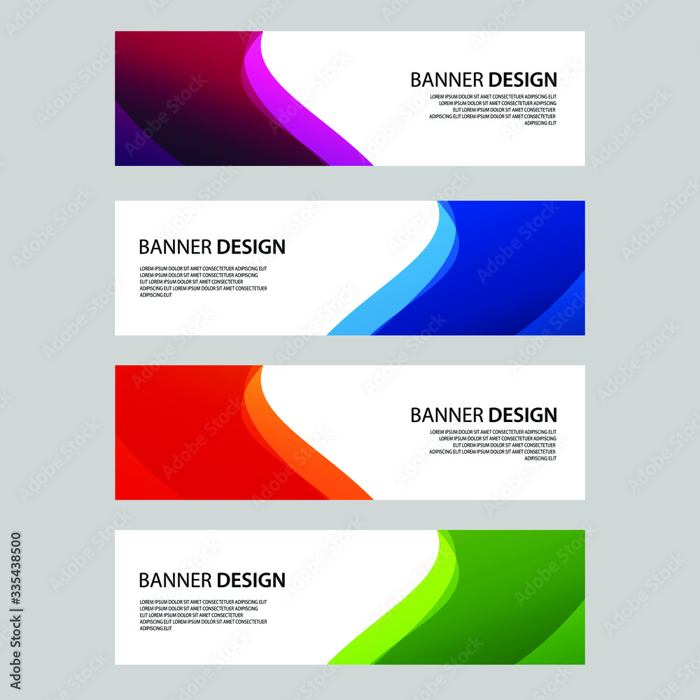 Naklejka premium Vector Abstract banner web template