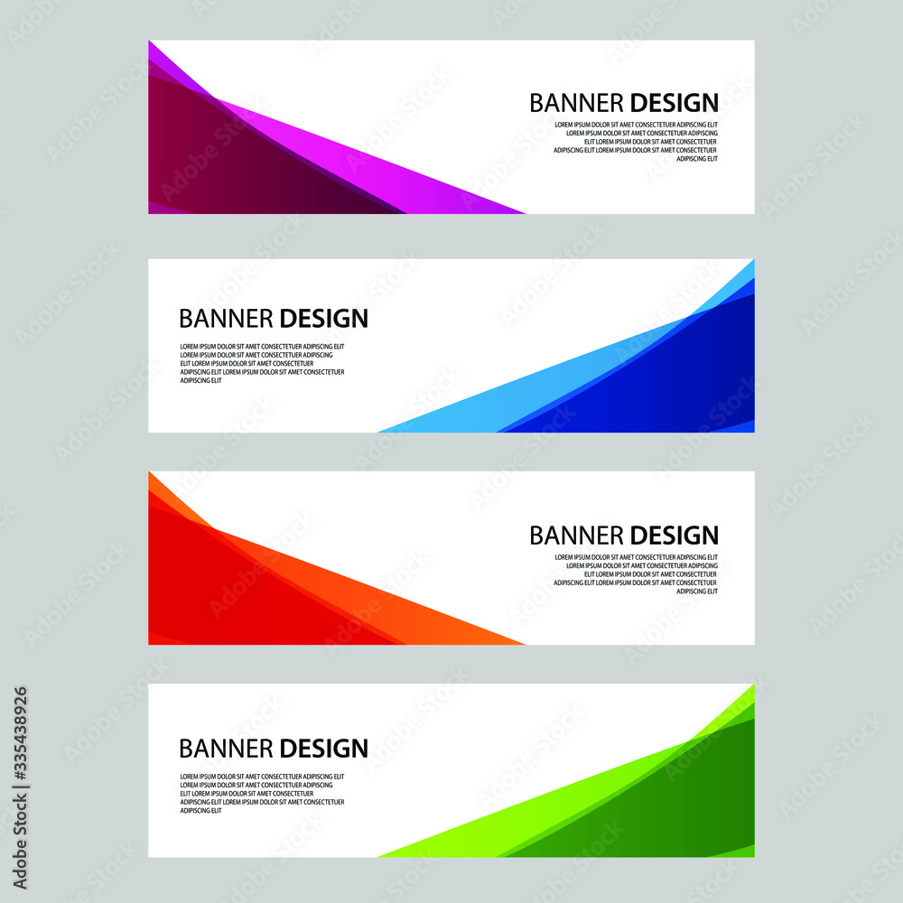 Naklejka premium Vector Abstract banner web template