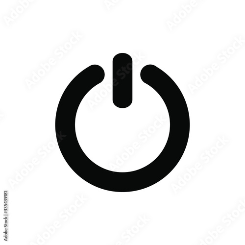 Turn Off On Icon , Key Template Design Simple Concept Emblem Isolated Illustration , Electronic Tecnology Sample Control , Outline Solid Background White 