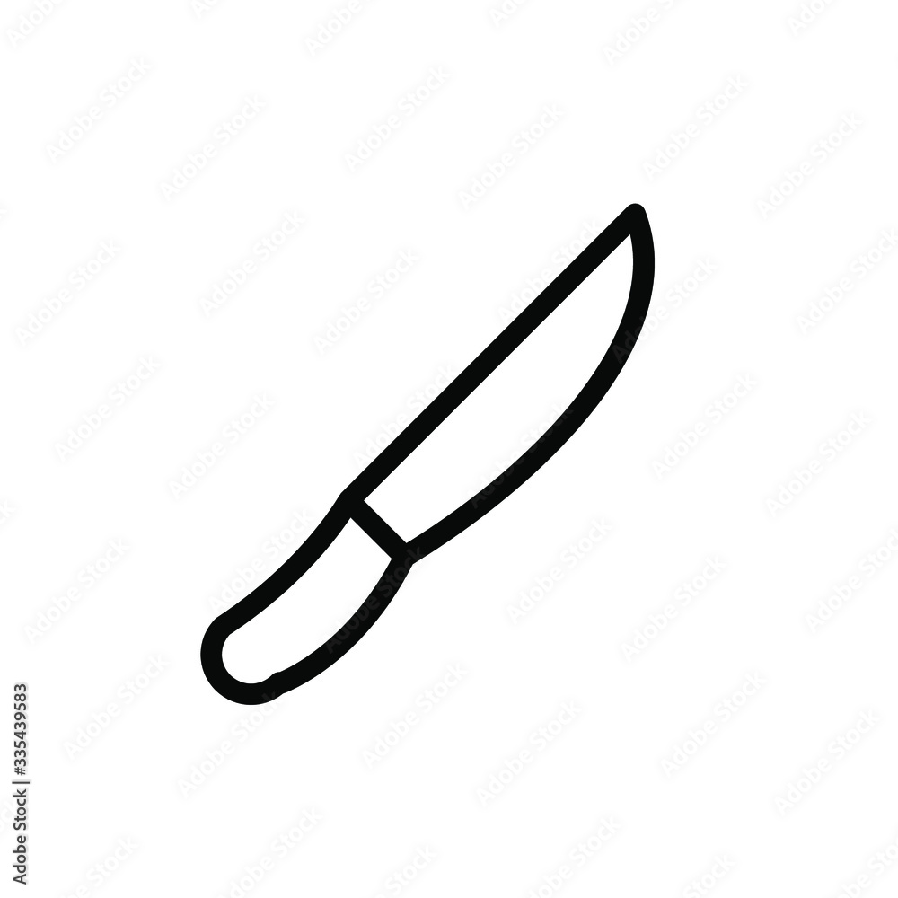 Knife Icon , Kitchen Template Logo Design Emblem Isolated Illustration , Outline Solid Banckground White
Knife Icon , Kitchen Template Logo Design Emblem Isolated Illustration , Outline Solid Banckground White