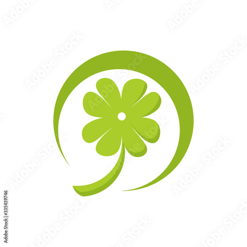 clover logo icon vector isolated