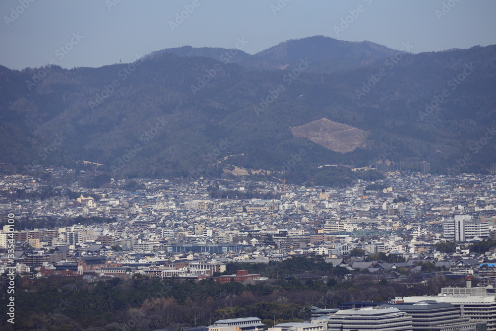 京都市内の遠景