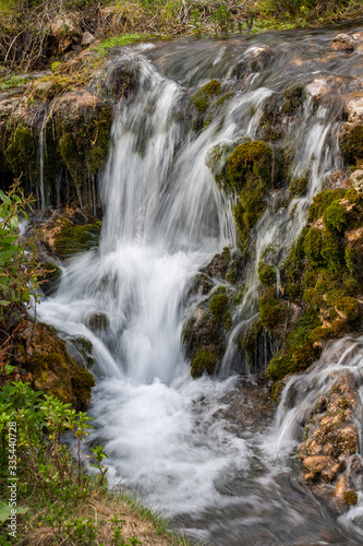 Natural water fall in the forest