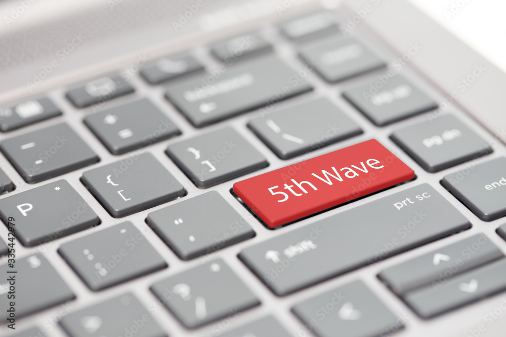 A set of first second third forth fifth wave enter key on keyboard background visual A set of first second third forth fifth wave enter key on keyboard background visual