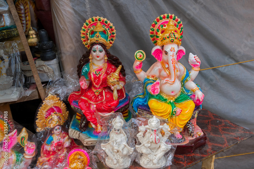 Idols of Laxmi and Ganesh, India