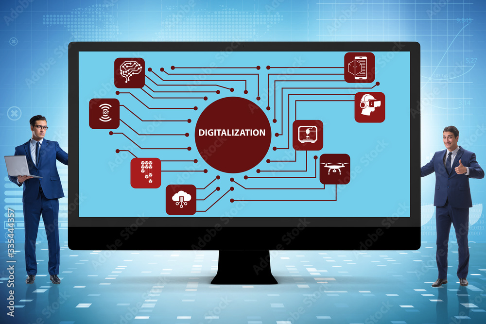 Digital transformation and digitalization technology concept Digital transformation and digitalization technology concept
