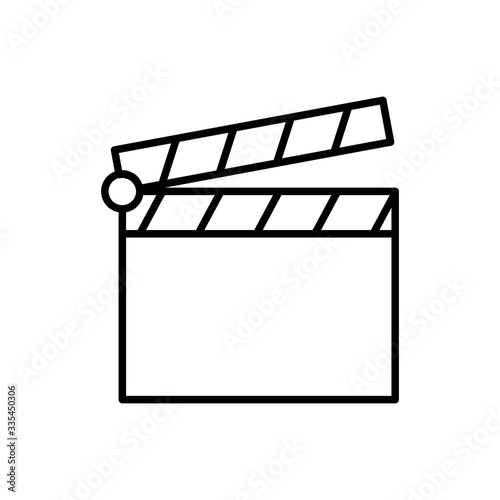 Clapper icon vector illustration
