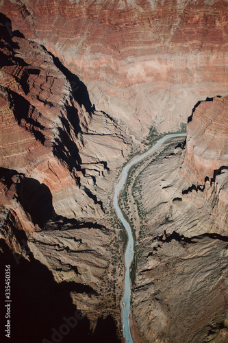 river going through the grand canyon