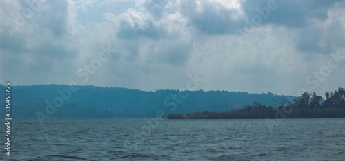 shot of Andaman Island in the middle on Indian Ocean