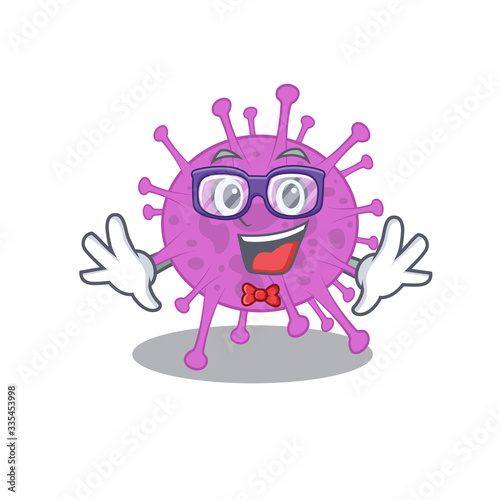 Wallpaper Mural Mascot design style of geek avian coronavirus with glasses Torontodigital.ca