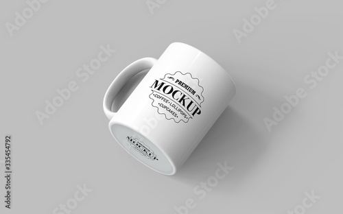 Realistic Mug Mockup, Fully Editable, Easy to Replace the Artwork, Easy to Change Colour