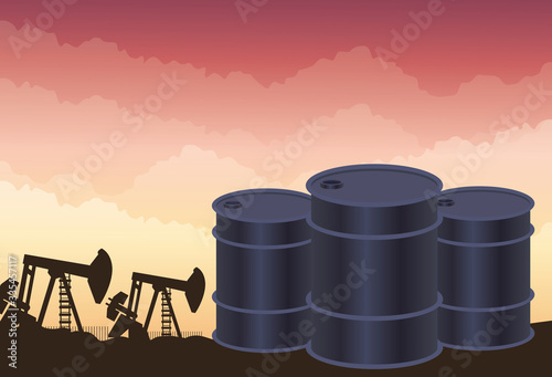 oil price market with barrels