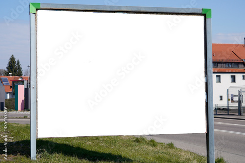 billboard empty advertising outdoor advertisement mockup