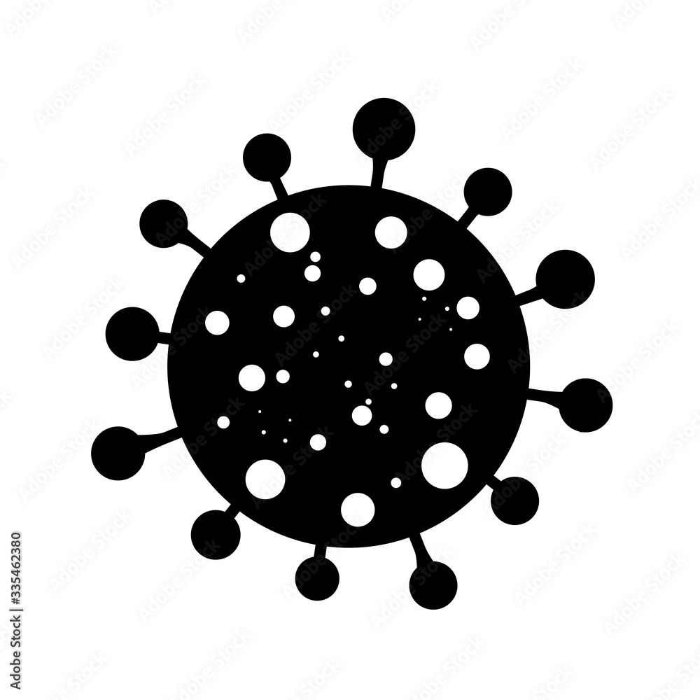 Coronavirus Bacteria Cell Icon, 2019-nCoV Novel Coronavirus Bacteria Coronavirus Bacteria Cell Icon, 2019-nCoV Novel Coronavirus Bacteria