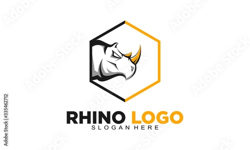 Rhino simple luxury logo