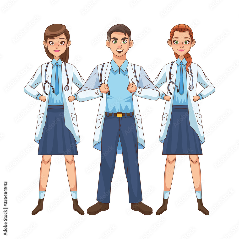 professional doctors staff avatars characters professional doctors staff avatars characters