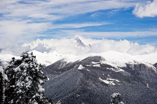 snow covered mountain