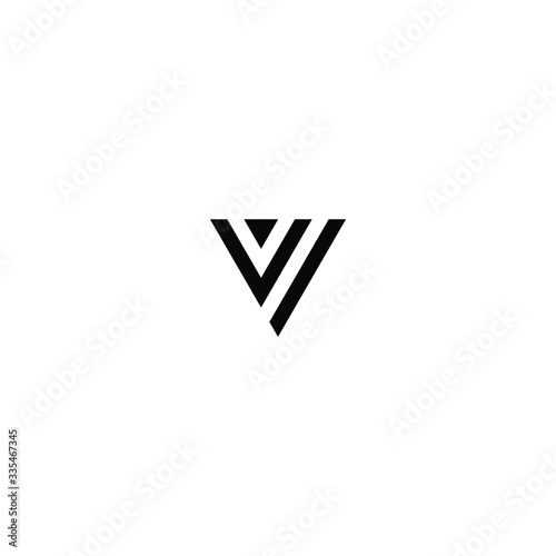 vi letter vector logo abstract