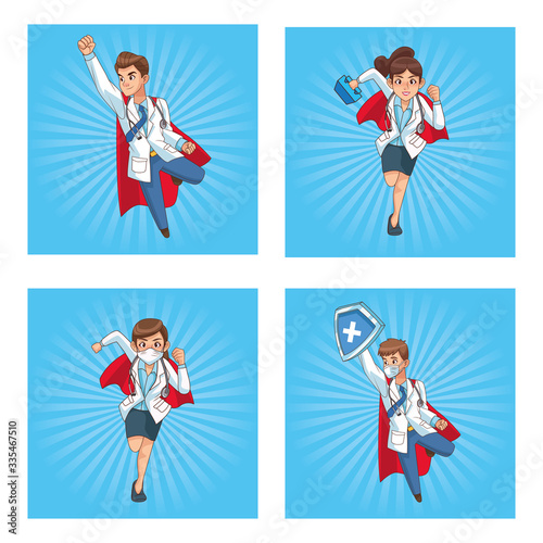 super doctors staff comic characters