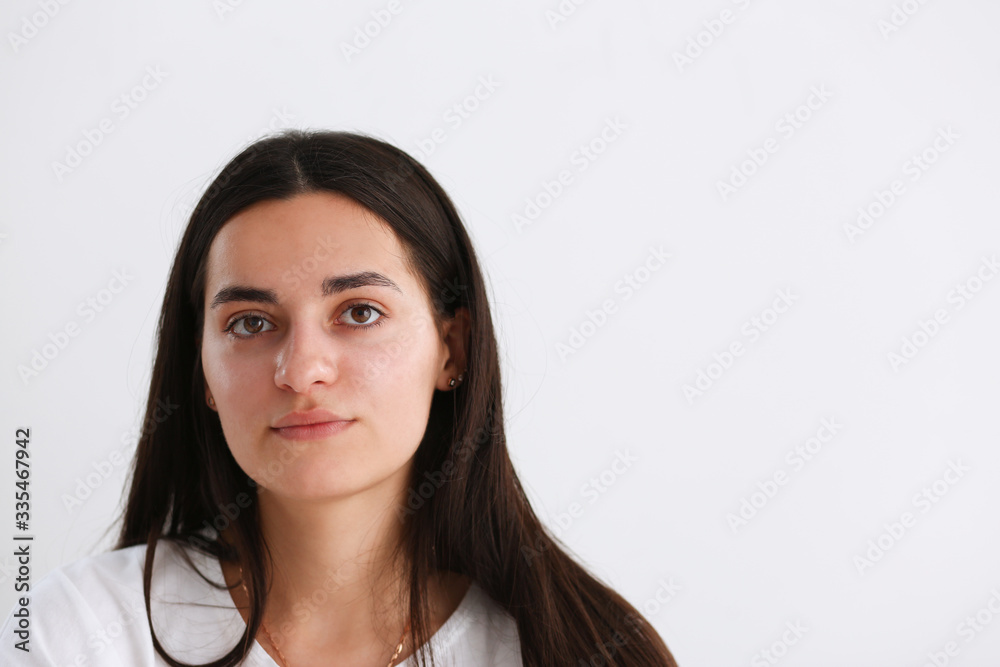 Norman indian worker woman portrait brunette Norman indian worker woman portrait brunette