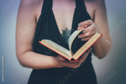 The woman with the book