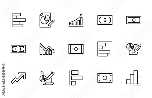 Big set of stock line icons.